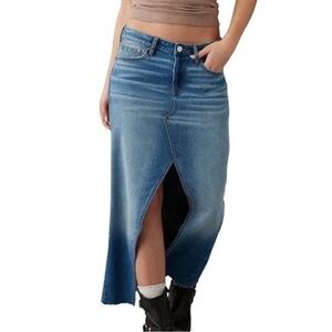 American Eagle Skirt Low Rise Denim Maxi Size 00